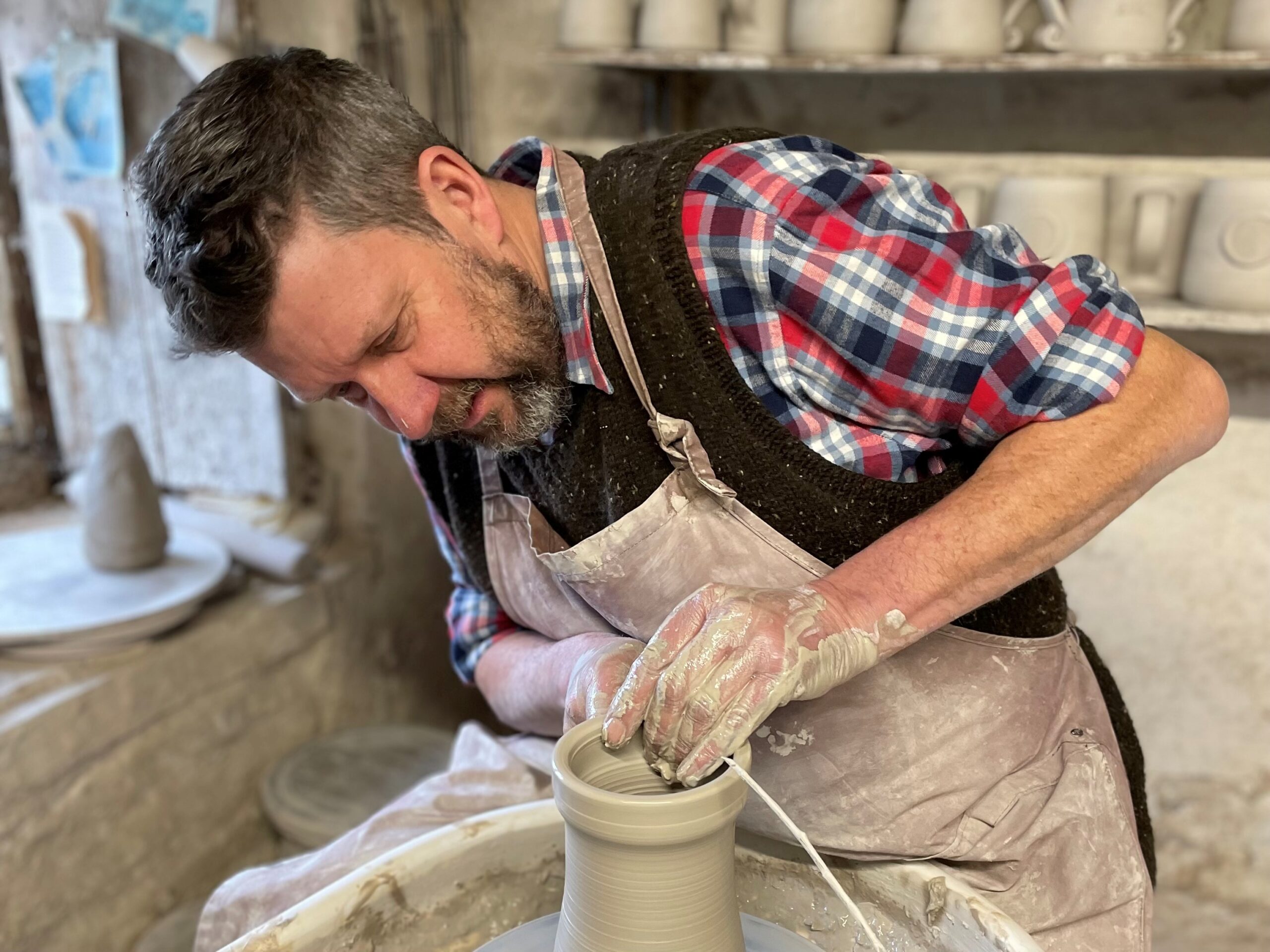 Potter at work